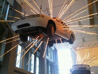In the lobby of the Seattle Art Museum. No idea.