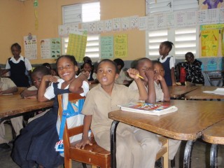 The Grade 1 class at Boscobel Elementary School.