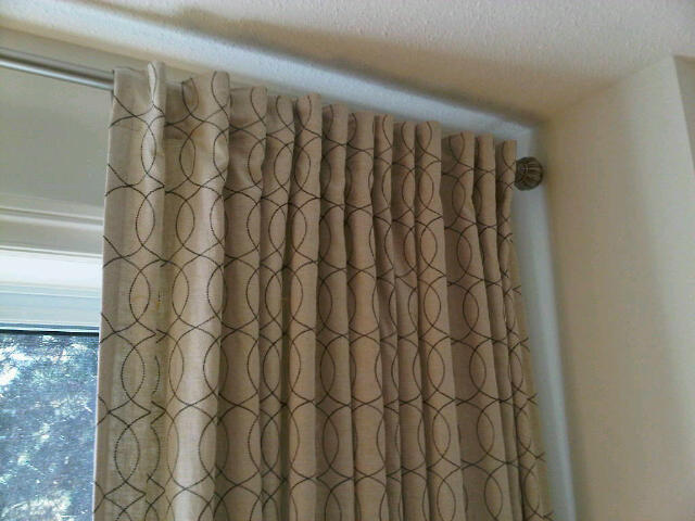 Curtain Rod from Lowes, Curtains from Tonic Living