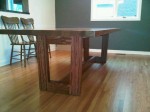 Dining table showing the base