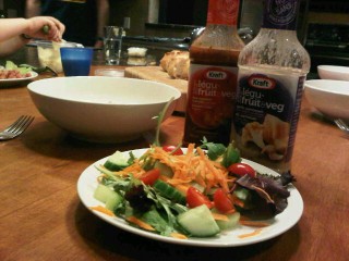 Past and Salad Night at Our House