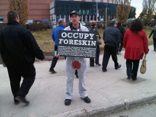Protesters Outside of Oprah Show in Ottawa