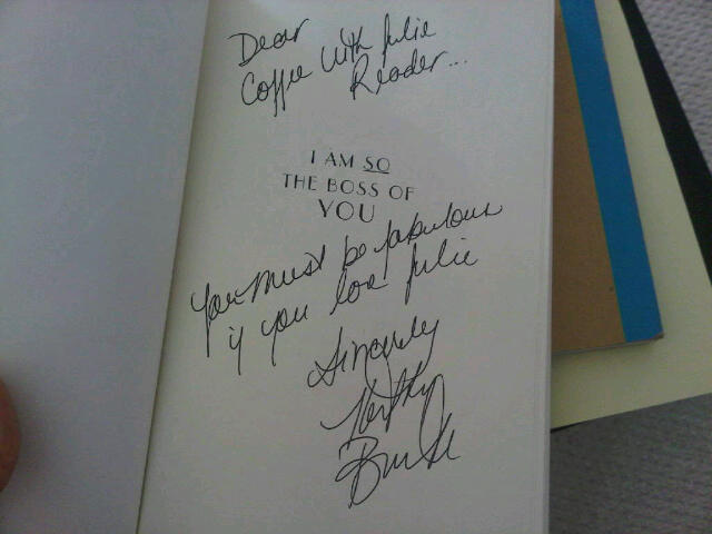 authographed copy of Kathy Buckworth book