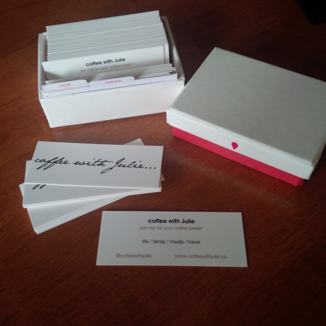 @coffeewithjulie business cards by MOO