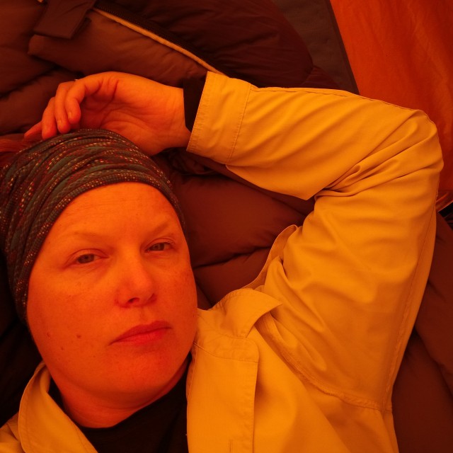 Laying in the tent after a challenging day. What had I gotten myself into?