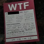 Photo of WTF note left for Julie